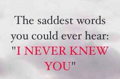 saddest words